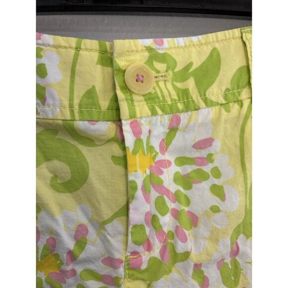 Lilly Pulitzer Jubilee Floral Cotton Shorts Women Size 6 - Picture 3 of 12